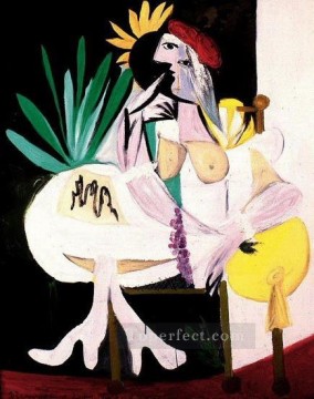 Artworks by 350 Famous Artists Painting - Woman with a Red Hat Marie Therese 1934 Pablo Picasso